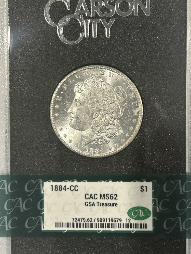 1884-CC Morgan Silver Dollar GSA Treasure MS62 CAC