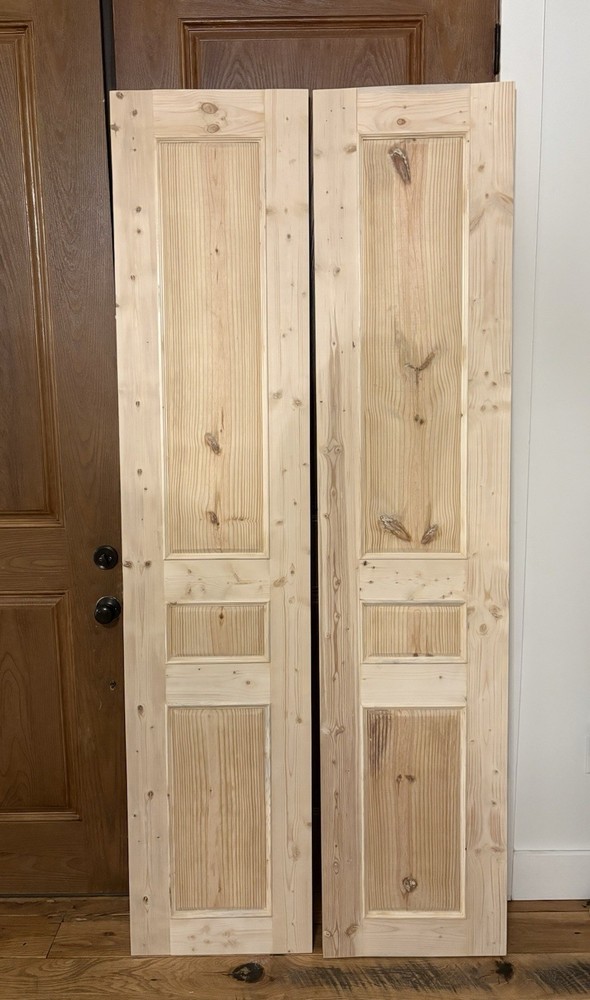 Custom Triple Panel French Doors (unfinished- 86”x18”3/4”)