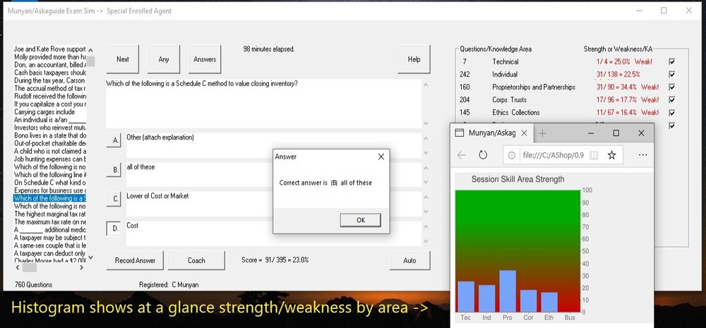 Cert Exam Simulator Software for SEE Enrolled Agent (EA) Review