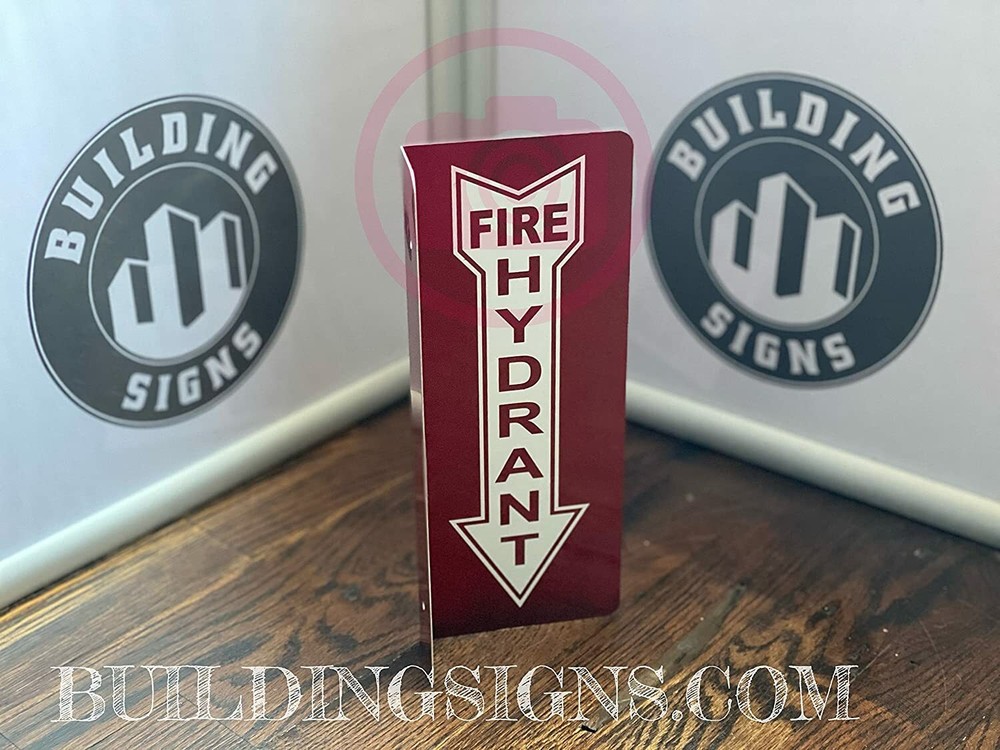 FIRE Hydrant Arrow Down Projection Sign-FIRE Hydrant Arrow Down Hallway