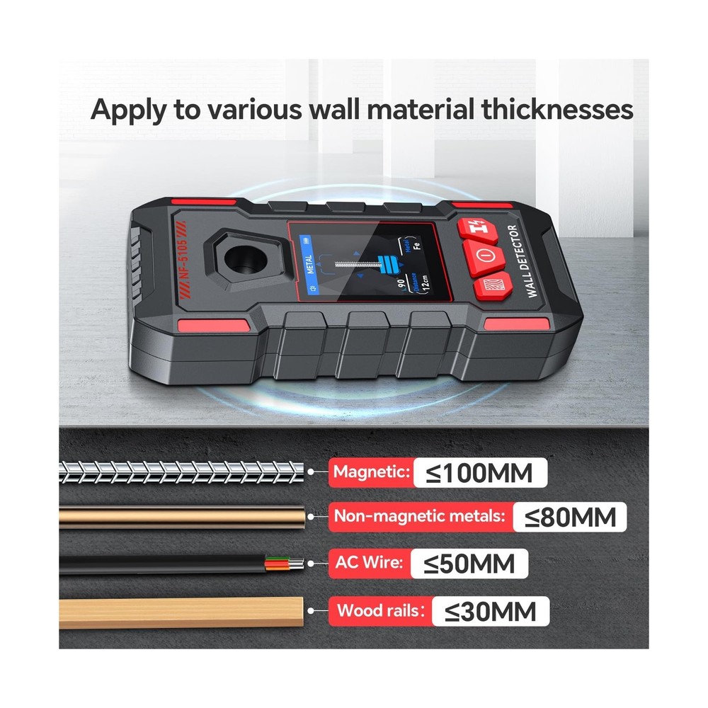 Stud Finder, Rechargeable Stud Finder Wall Scanner with Upgraded In... Fast Ship