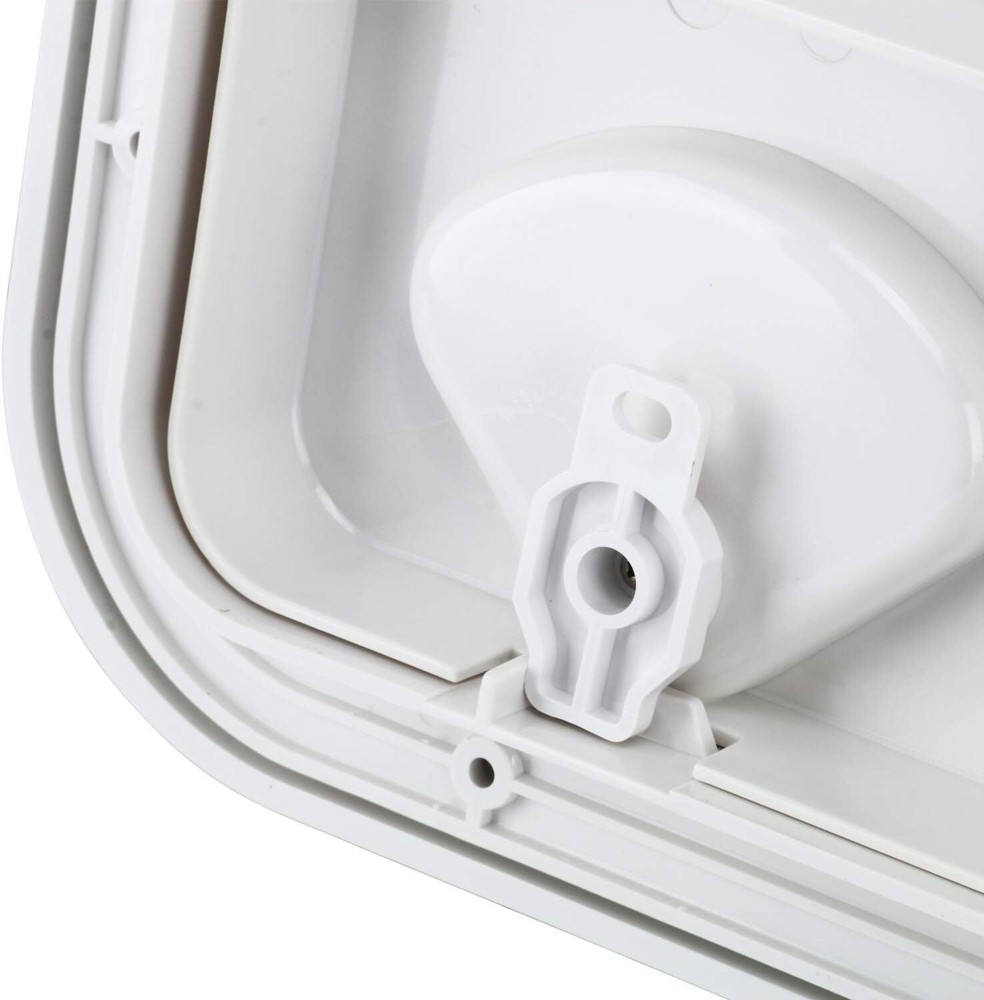 White Marine Deck Access Hatch 17.3“×12.4" Boat Hatch & Lid Rectangle Deck Hatch