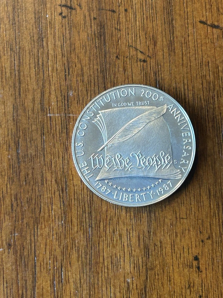 1987S Proof Constitution Silver Commemorative Dollar