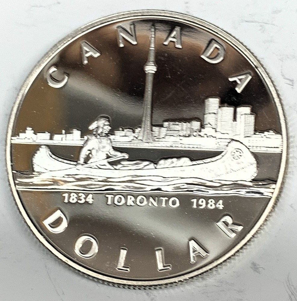 # C7302   CANADA  COIN,   ONE DOLLAR    1984 UNC.