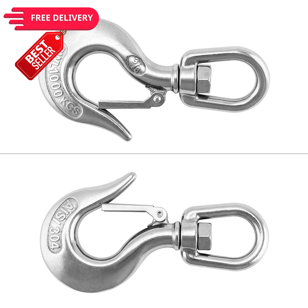 QWORK Chain Hook, Swivel Hoist Slip Hooks, Clevis...
