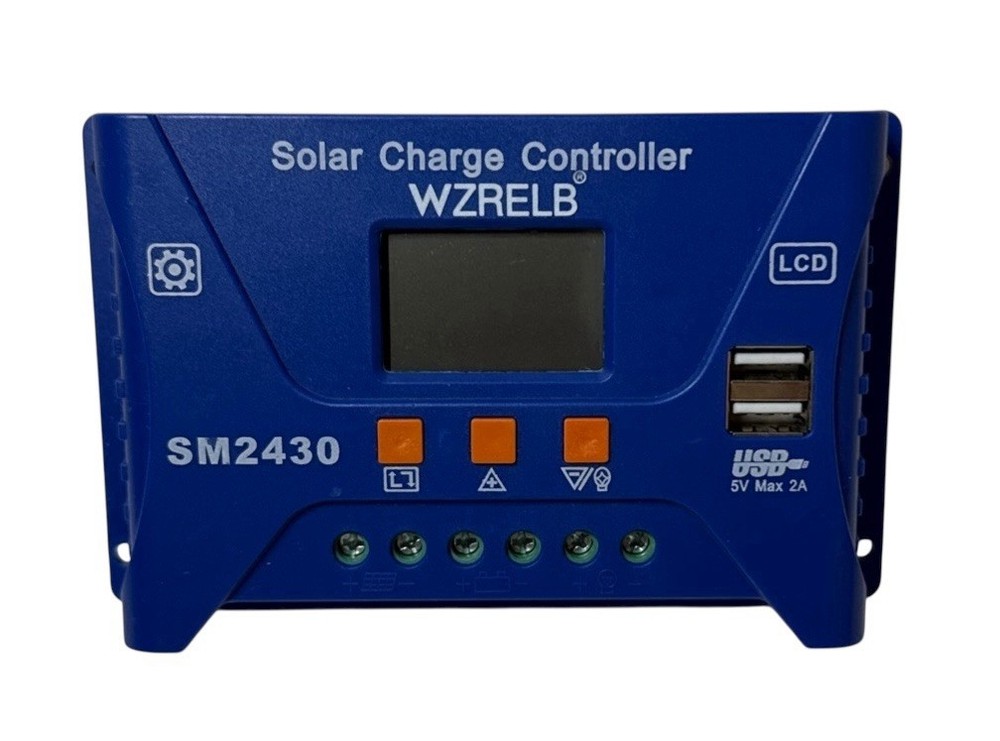 PWM Solar Panel Battery Charge LCD Controller 10A/20A/30A 12V/24VAuto Regulator