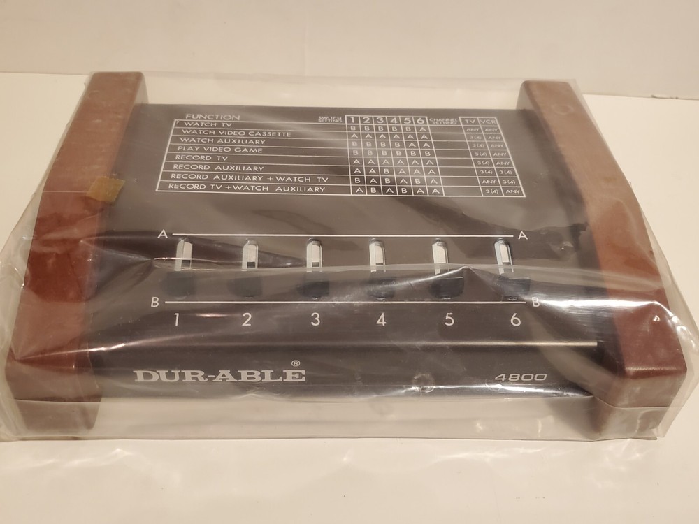 VINTAGE DUR-ABLE HOMEVIDEO CONTROL BOX TELEVISION FUNCTION AUXILLIARY 4800