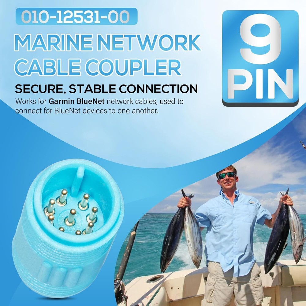 Marine Network Cable Coupler Extension Cable Coupler for Garmin BlueNet Network