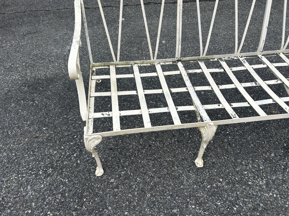 Vintage Molla Cast Aluminum Victorian Style Bench ~