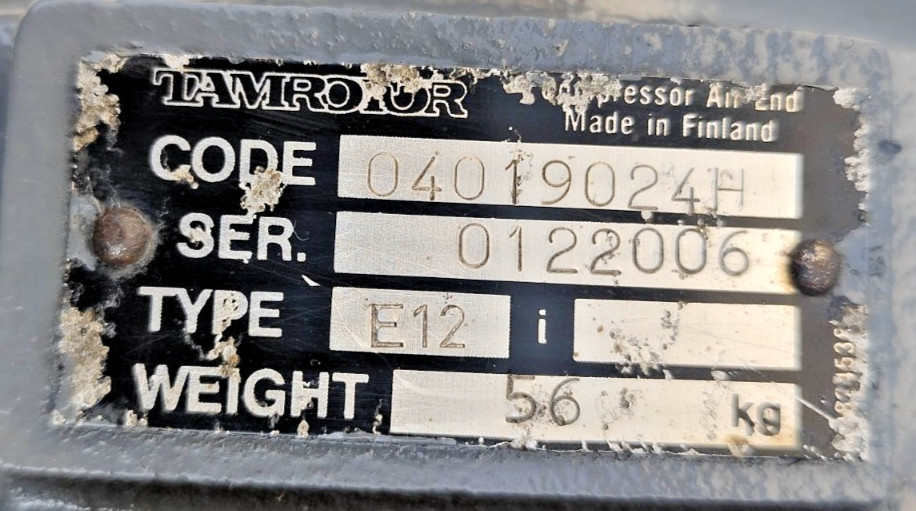 Tamrotor Marine Compressor E12 Code: 04019024H Screw Air Compressor #2
