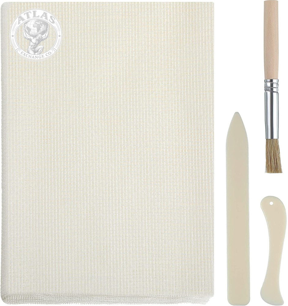 Spakon Book Binding Kit, Includes 39 X 45 Inch Book Binding Cloth, 2 Bone Folder