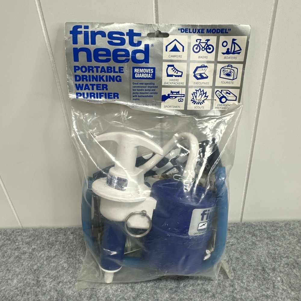 First Need Portable Water Purifier Microfilter Filter Pump Purification System