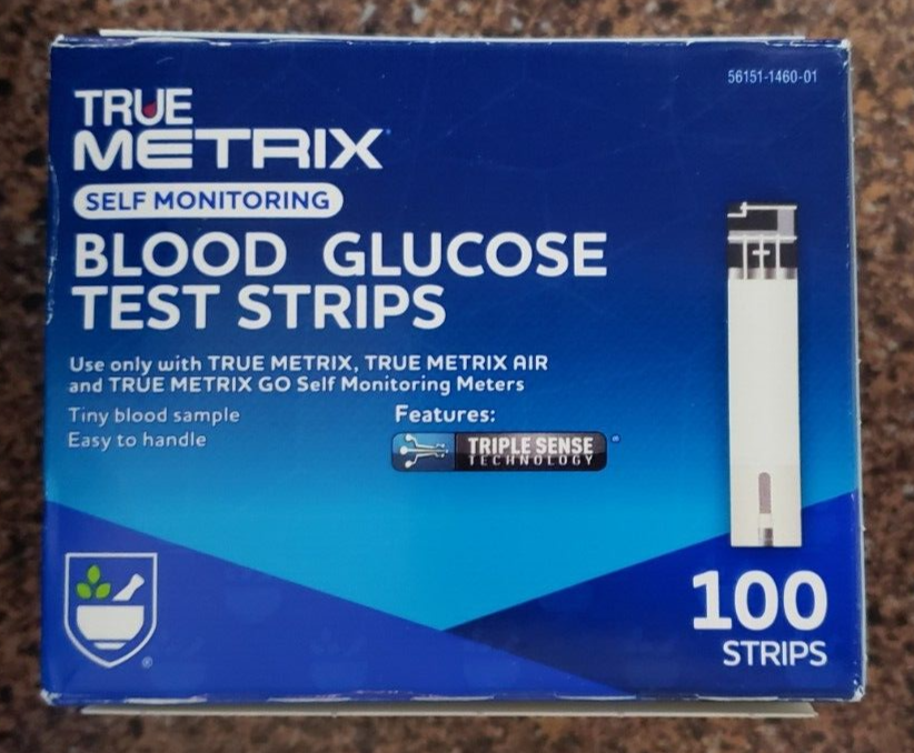100 True Metrix Test Strips NIB Exp 05/2025
