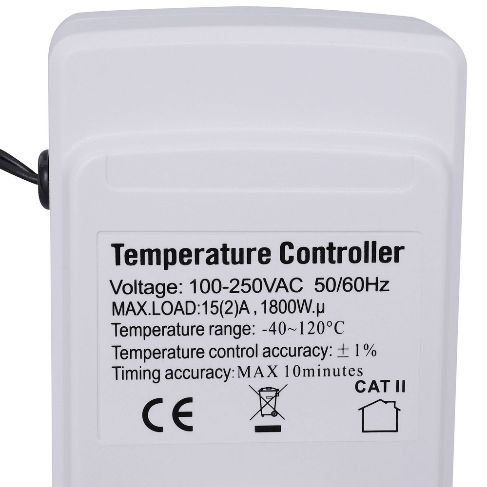 Digital Temperature Controller thermostat temp control Outlet Heater AC100-250V