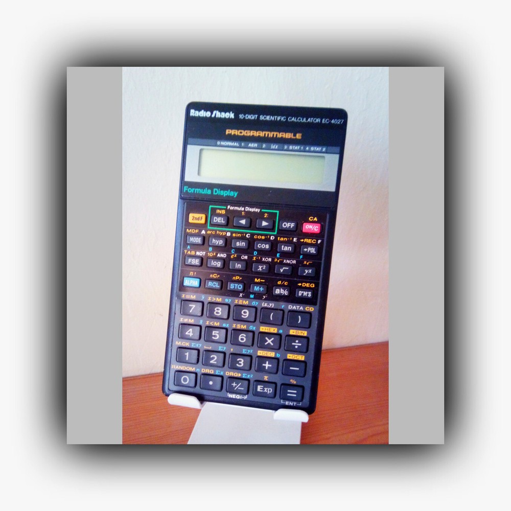 RadioShack EC-4027 'Formula Display' Vintage Programmable Scientific Calculator