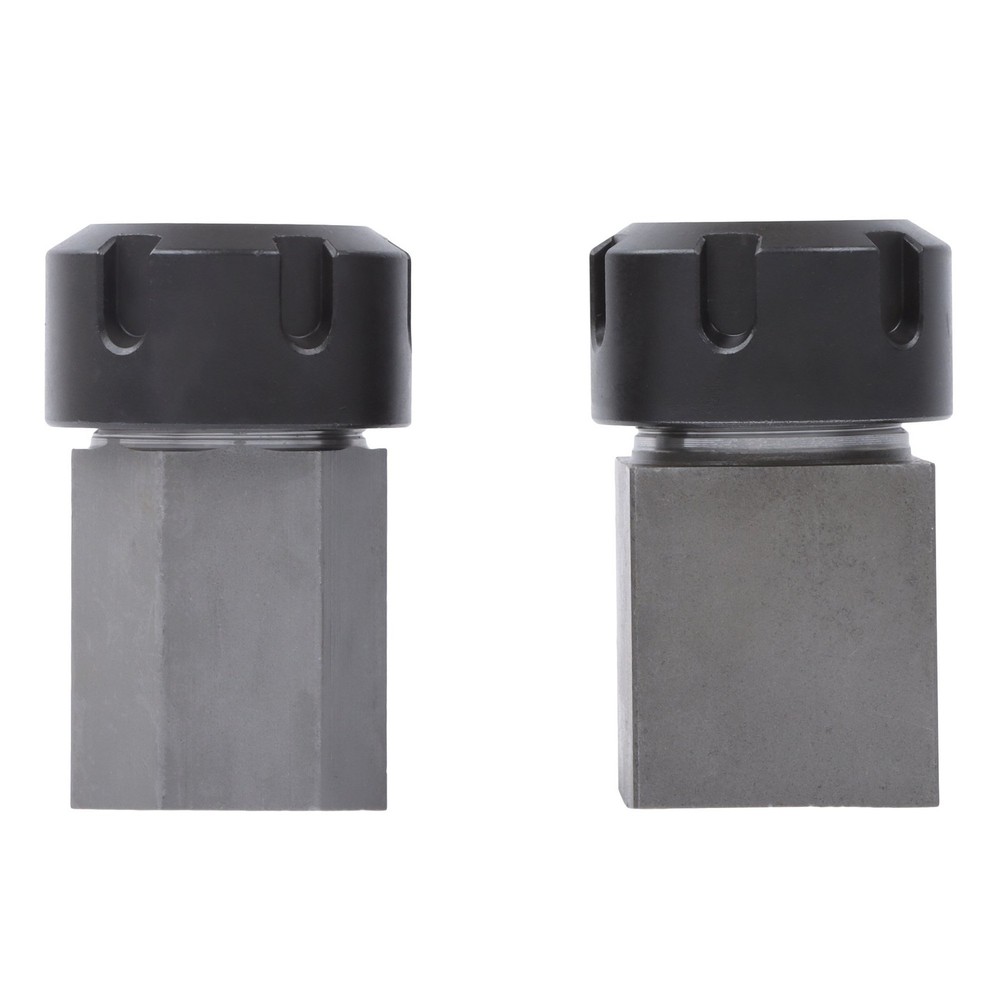 2-Piece ER-25 Collet Block Set Hex Square for Precision Machining