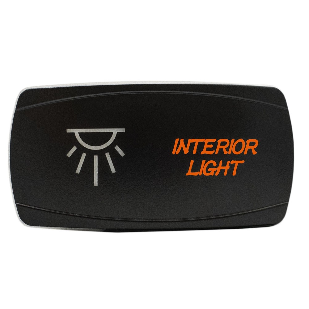 ORANGE LED Horizontal INTERIOR LIGHT Rocker Switch 4WD 4X4 UTV Waterproof