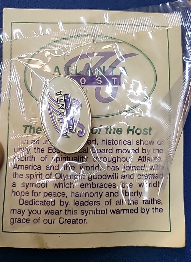 1996 Atlanta Olympic Games Host Oval Pin