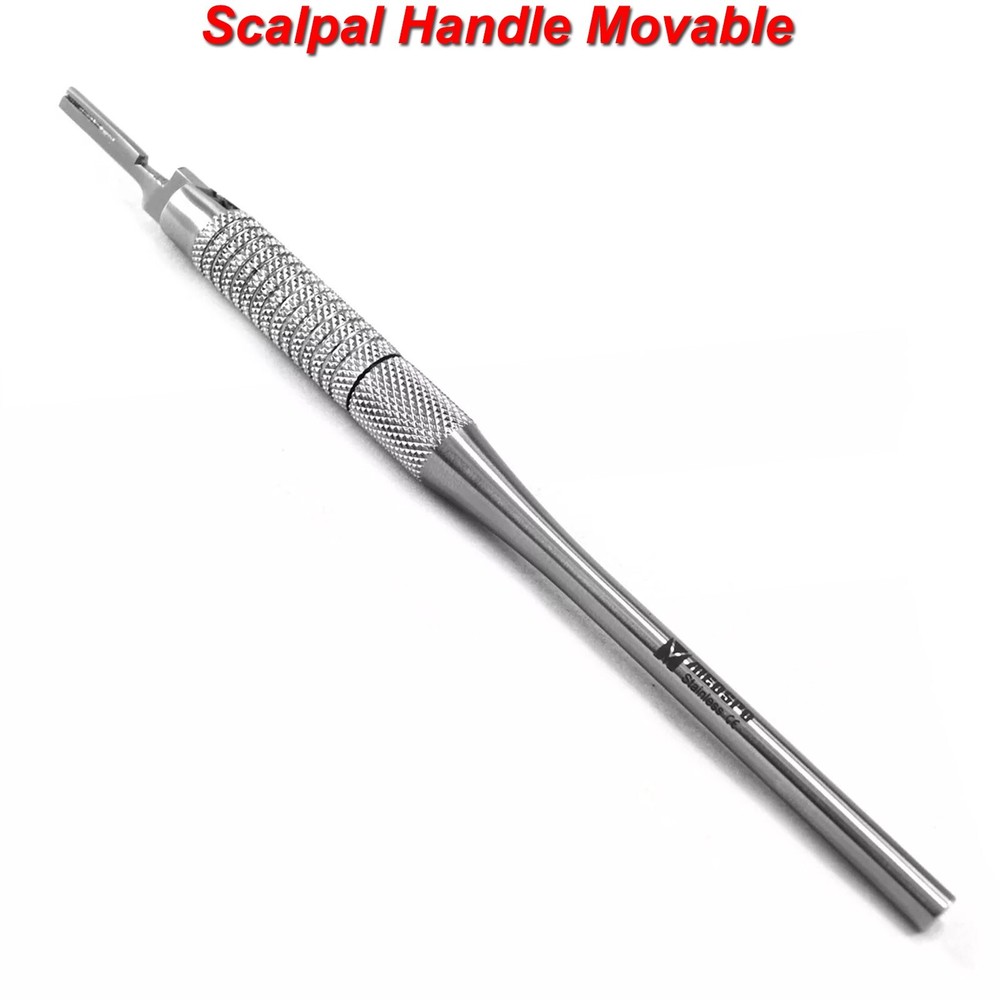 Dental Scalpal BP Handle Movable Blade Dissection Surgical Adjusting Instruments