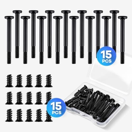 30PCS Computer PC Fan Screws Kit for Computer Cooling Fan Mount with Long &