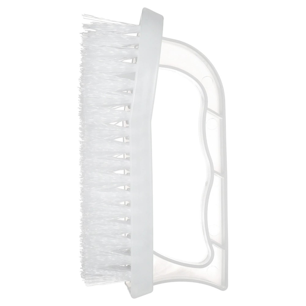 Great Value Iron Handle Multi-Purpose Cleaning Scrub Brush, White, 1 Count