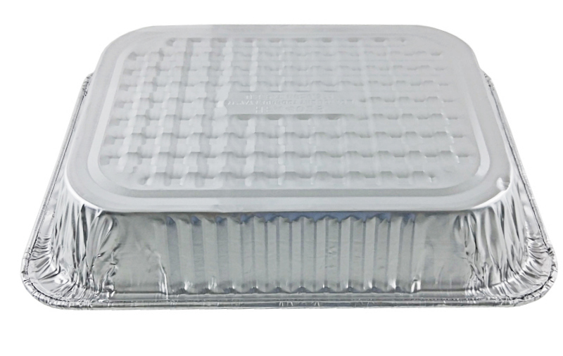 Handi-Foil 1/2 Half-Size Medium (2-3/16" Deep) Aluminum Steam Table Pan 100 Pack