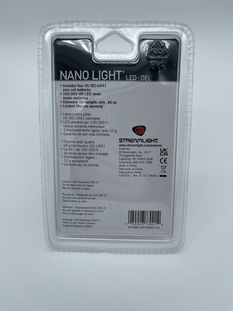 Streamlight Nano light Flashlight