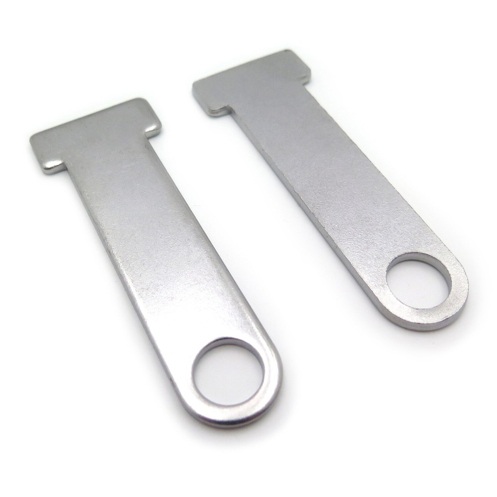 2x Universal Motorcycle Helmet Strap D-Ring Steel Lock Extensions Scooter Biker