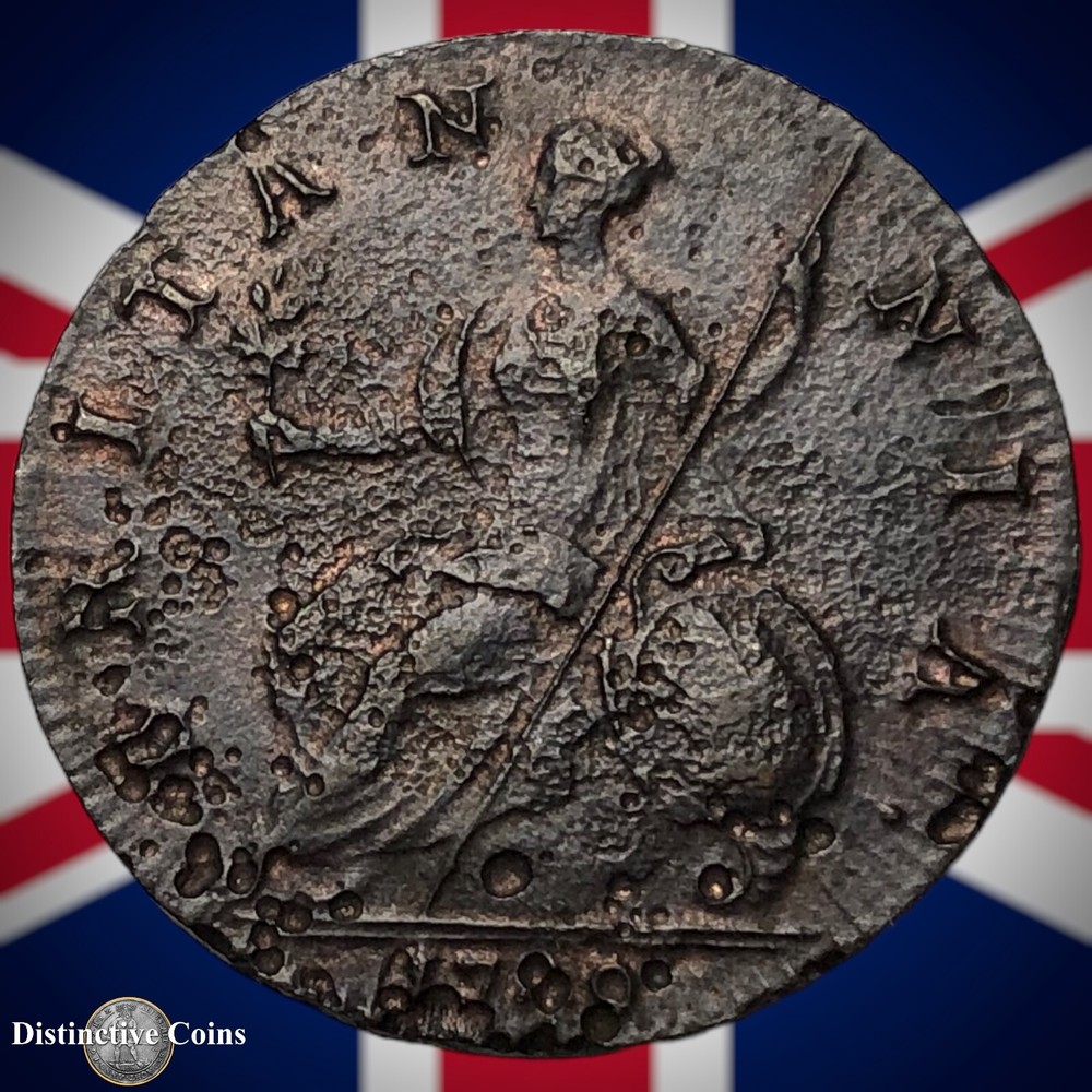 Great Britain 1749 Half Penny 1/2d GB5098