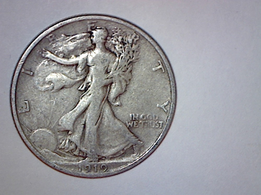 1919 WALKING LIBERTY HALF DOLLAR   VF