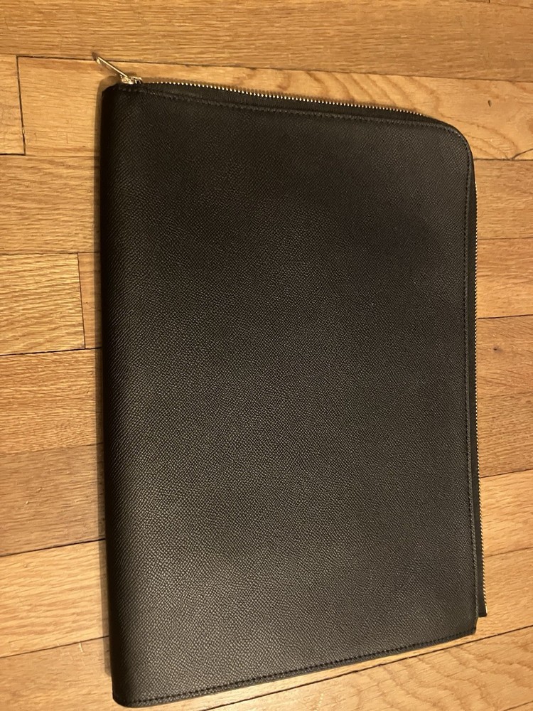 Black Leather-like Portfolio