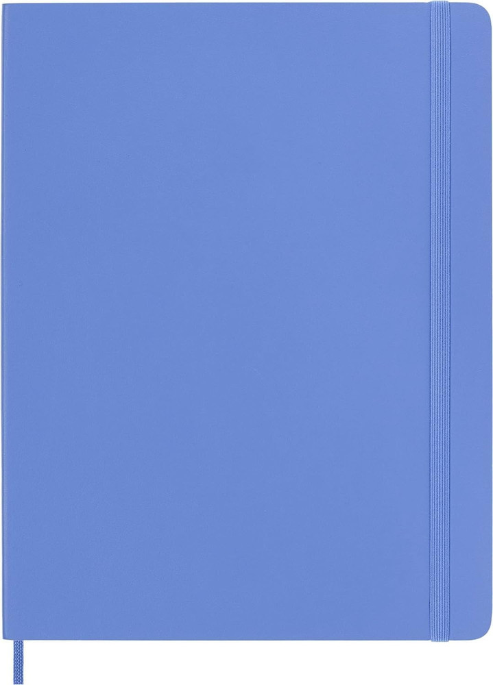 Classic Notebook, Soft Cover, XL (7.5" X 9.5") Plain/Blank, Hydrangea Blue, 192
