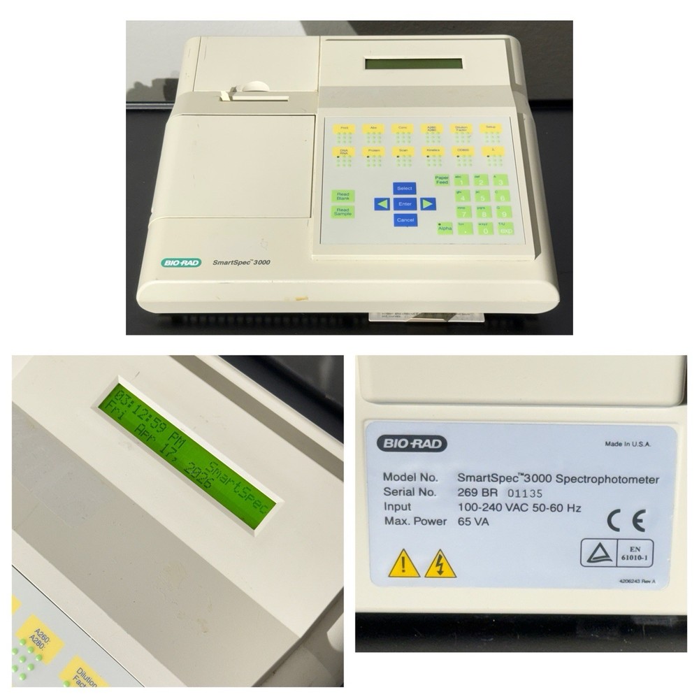 Bio-Rad SmartSpec 3000 UV-Vis Reader Spectrophotometer