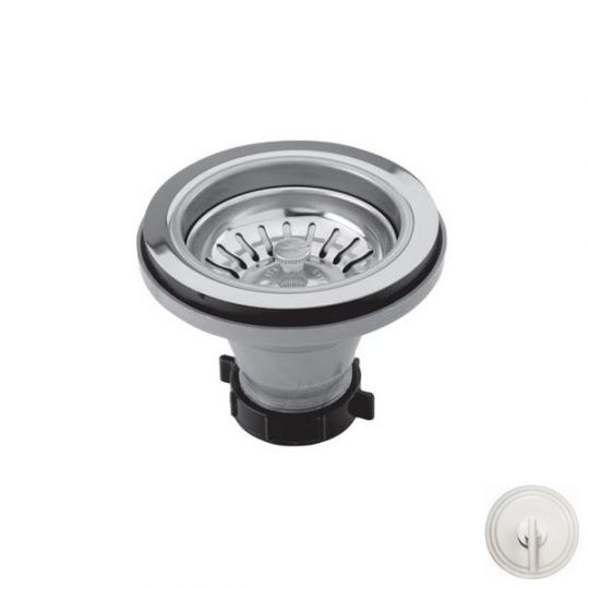 Brasstech 122/50  White Large Basket Strainer Set