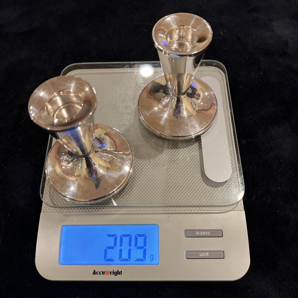Sterling Silver Candlesticks by Duchin