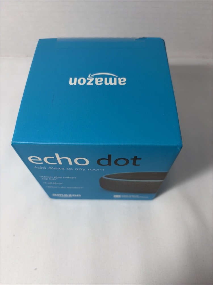 NEW IN BOX Amazon Echo Dot (3rd Generation) Smart Speaker - Charcoal