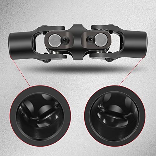 3/4" Round -3/4" Round Smooth Steering Universal joints black Double U-Joint