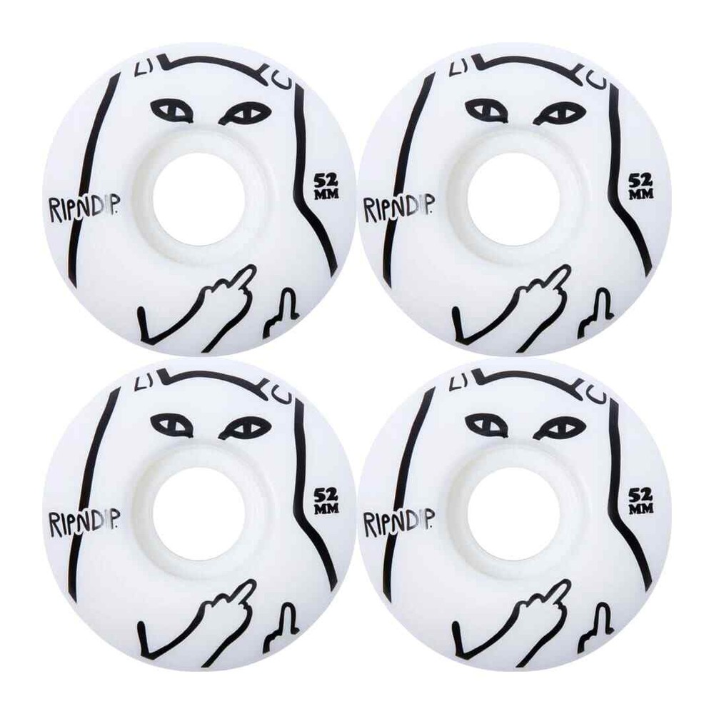 RIPNDIP "Lord Nerm" (White) Wheel Set 52MM Hardware Wheels