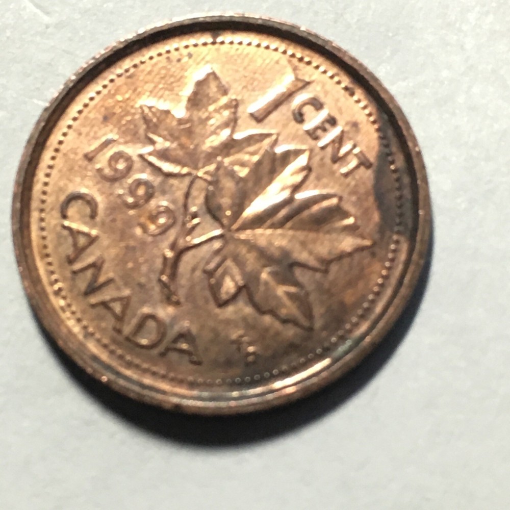 1999 CANADA ONE CENT COIN .