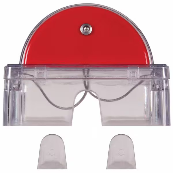 Pull Station Guard, Polycarbonate, Surface Mount, Clear, 5 3/16 in Depth, 6