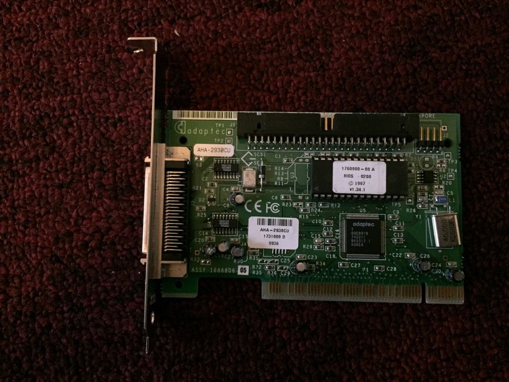 Adaptec AHA-2930CU 50-Pin SCSI Controller Card