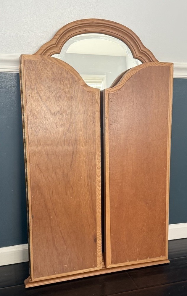 Antique Tri-Fold Vanity Mirror 48.5” x 41”
