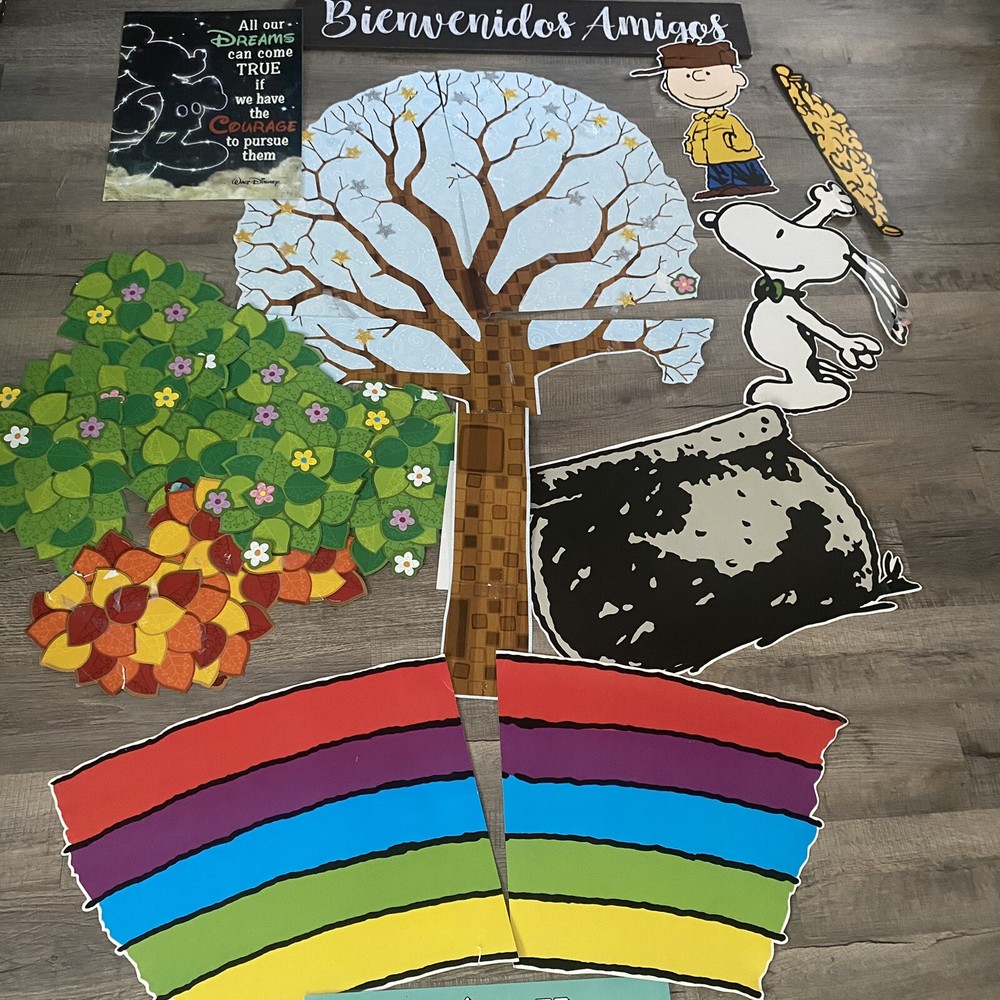 bilingual elementary education poster lot/ Snoopy