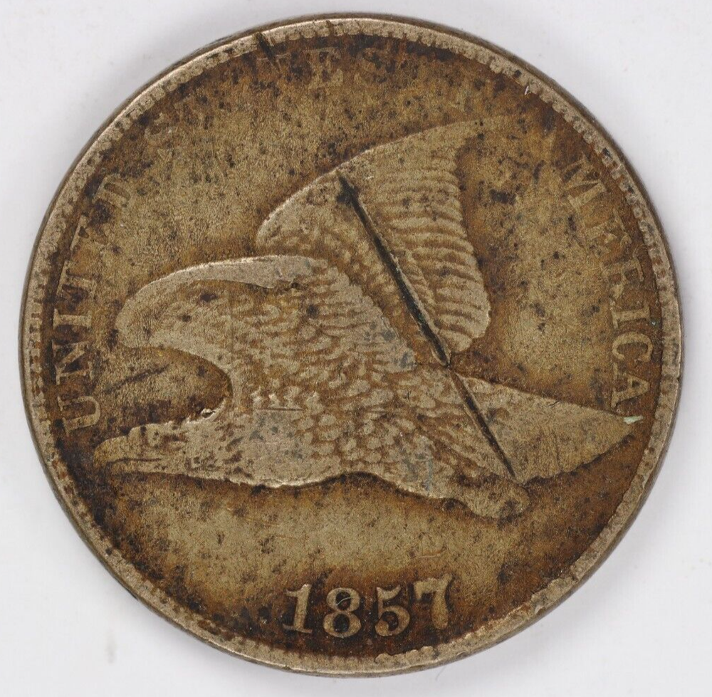 1857 Flying Eagle Cent 1c. - Great Details