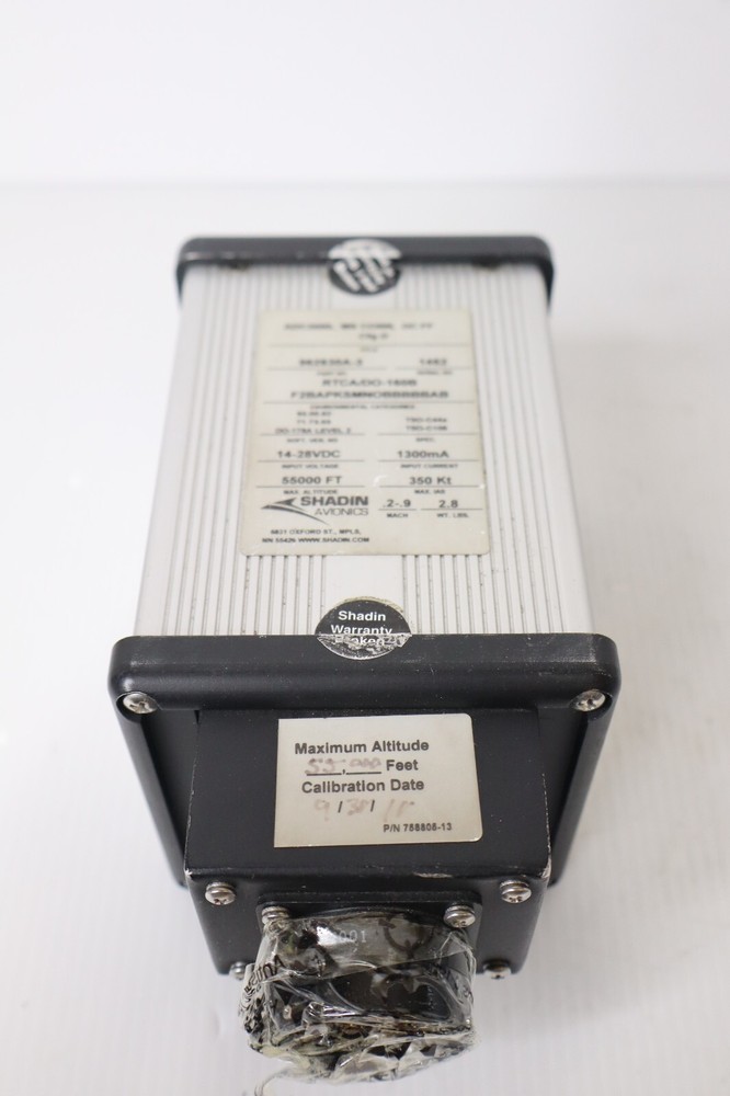 Shadin Avionics ADC2000 Air Data Computer 962830A-3 (14-28 VDC) Removed Working