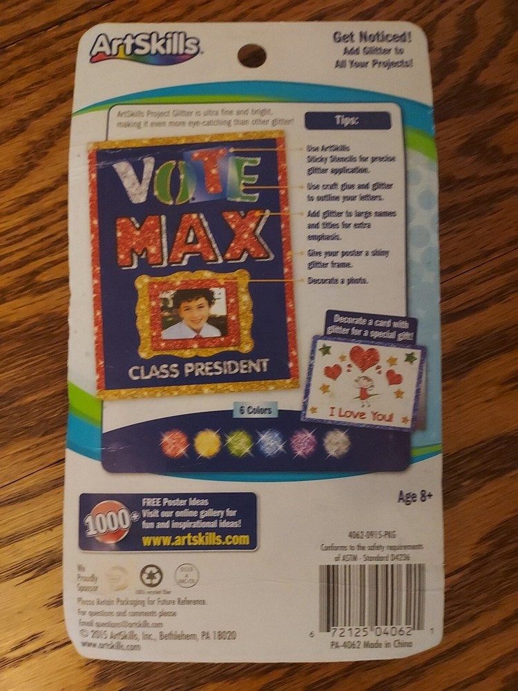 Art Skills Project Glitter 6pc set