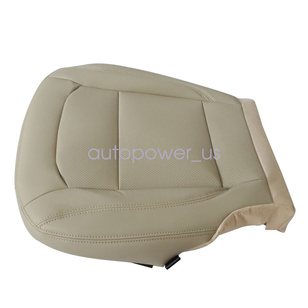 For 2016-2019 Ford Explorer Front Bottom Replacement Perf Leather Seat Cover Tan