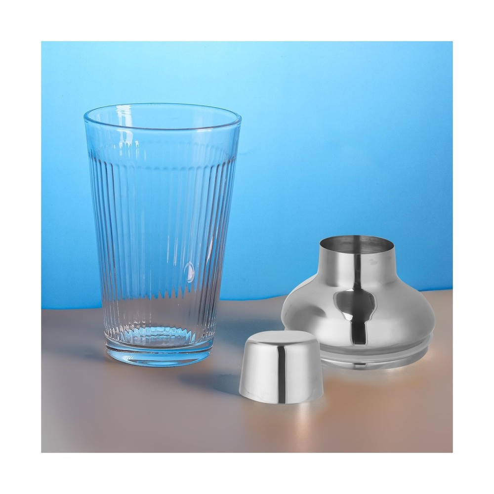 Silver Cocktail Shaker Set - Bartender Shaker Kit with Mixing Tools... Fast Ship