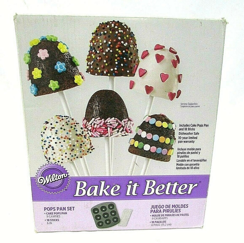 Wilton Non-Stick Cake Pops Bake It Better Pan Set New