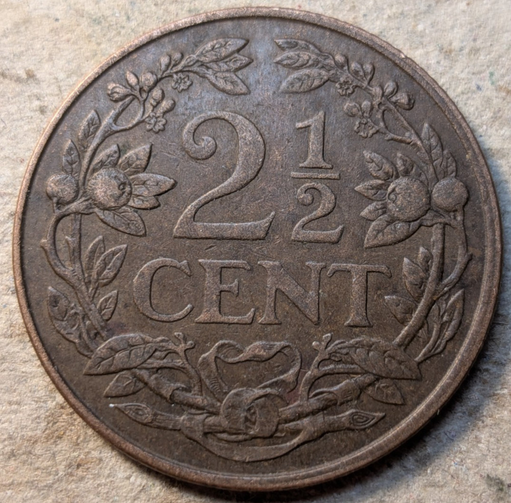 Netherlands 2 1/2 cents 1941